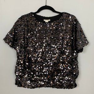 H&M Black Sequin Top - Extra Small